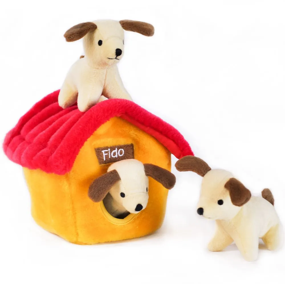 ZippyPaws Burrow Dog House Dog Toy